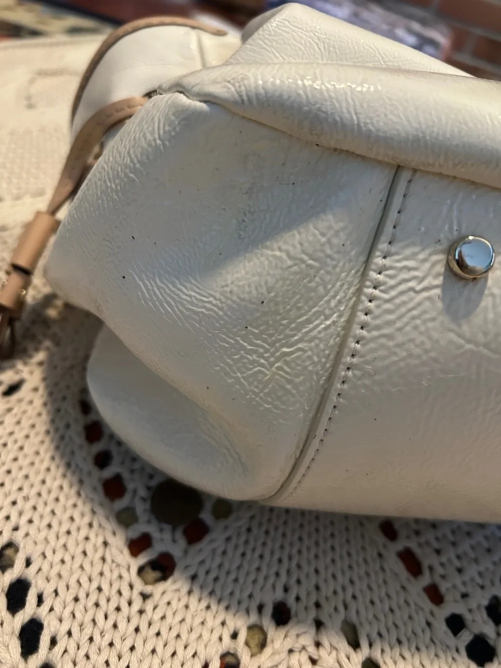 Kate Spade Cream Leather Satchel